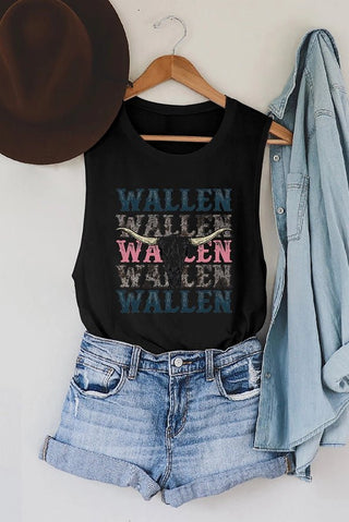 Wallen Graphic Tank Top - Boutique Bella BellaTank Top