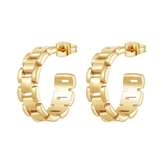 Watch Link Hoop - Boutique Bella BellaEarring
