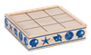 Watercolor Shell Tic - Tac - Toe with Storage Box - Boutique Bella BellaGames