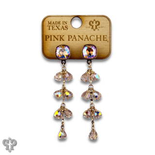 Waterfall bead earring with Austrian crystal - Boutique Bella BellaEarrings
