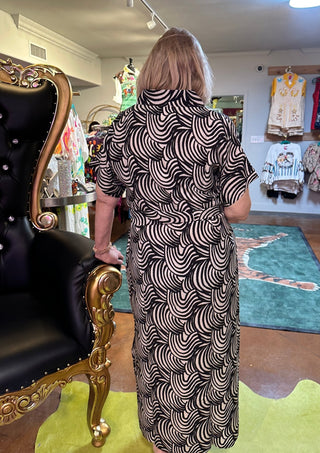 Wave on Wave V - Neck Dress - Boutique Bella BellaDredd