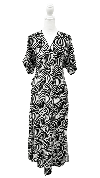 Wave on Wave V - Neck Dress - Boutique Bella BellaDredd