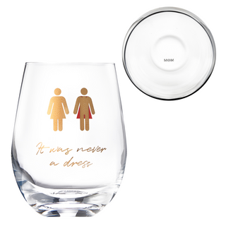 It Was Never A Dress It Was Always A Cape Wine Glass Gift For Mom Women Wife Girlfriend Empowering F