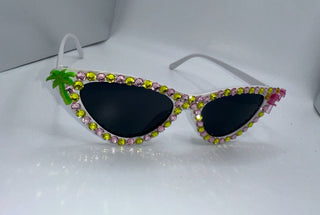 Welcome To Miami Flamingo Cat Eye Sunglasses - Boutique Bella BellaSunglasses