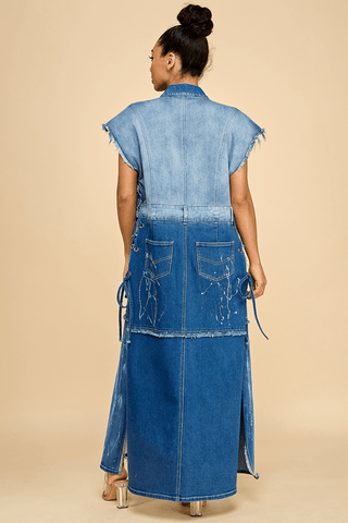 Welcome to the Met Denim Duster - Boutique Bella BellaVest