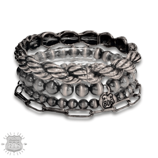 Western burnished metal bracelet set - Boutique Bella BellaBracelets