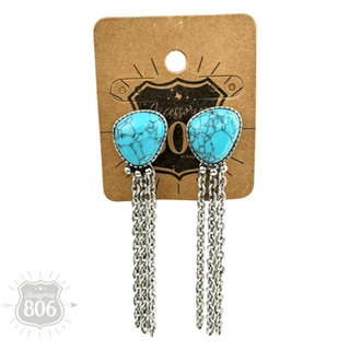 Western chain fringe earring - Boutique Bella BellaEarrings