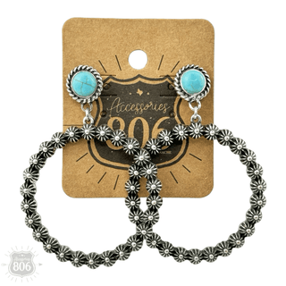 Western concho berry earring - Boutique Bella BellaEarrings