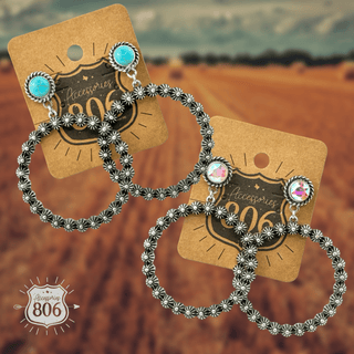 Western concho berry earring - Boutique Bella BellaEarrings