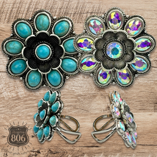 Western flower shape ring - Boutique Bella BellaRings