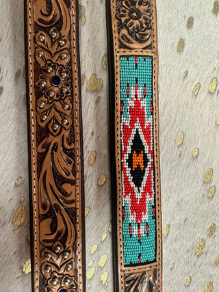 Western Leather Dog Collars - Boutique Bella BellaDog Collars