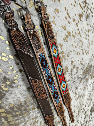 Western Leather Dog Collars - Boutique Bella BellaDog Collars