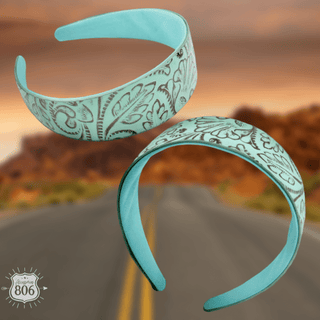 Western print tooled headband - LC - Boutique Bella BellaHeadbands