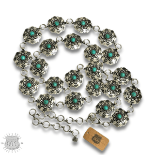 Western scalloped concho link belt - Boutique Bella BellaBelts