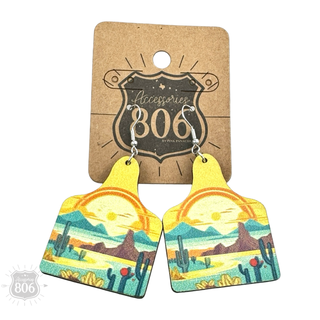 Western scene earring - Boutique Bella BellaEarrings