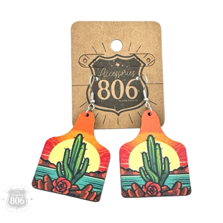 Western scene earring - Boutique Bella BellaEarrings