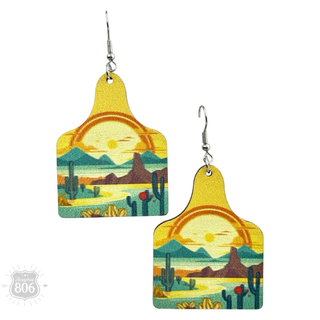 Western scene earring - Boutique Bella BellaEarrings