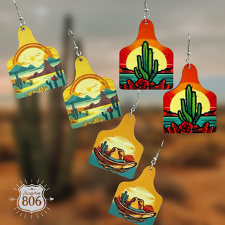 Western scene earring - Boutique Bella BellaEarrings
