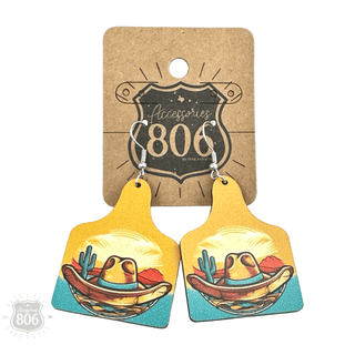 Western scene earring - Boutique Bella BellaEarrings