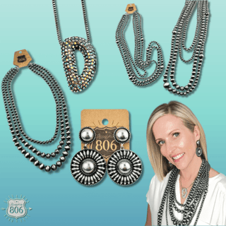Western silver large statement earring - Boutique Bella BellaEarrings