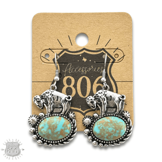 Western style buffalo earring - Boutique Bella BellaEarrings