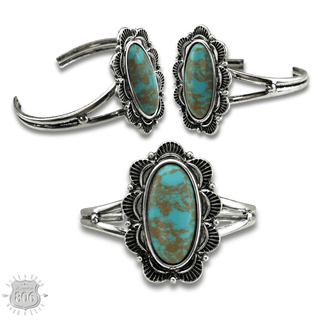 Western style oval stone bracelet - Boutique Bella BellaBracelets