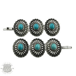 Western turquoise bobby hair pin - Boutique Bella BellaHair Pin