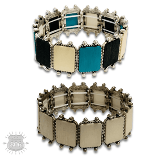 Western wood rectangle bracelet, last call - Boutique Bella BellaBracelets