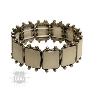Western wood rectangle bracelet, last call - Boutique Bella BellaBracelets