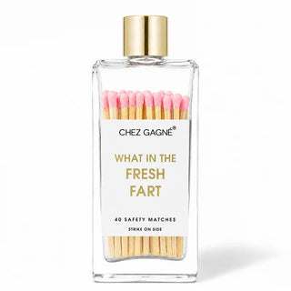 What In The Fresh Fart - Glass Bottle Safety Matches - Boutique Bella BellaMatches
