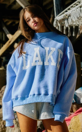 Wherever the Water Takes You Crop - Boutique Bella BellaSweatshirt