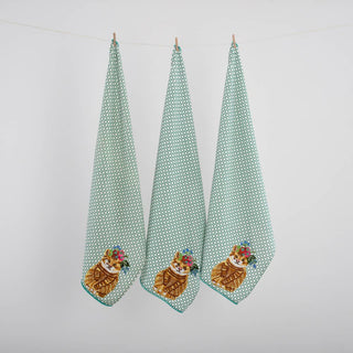 Whiskers & Whimsy Tea Towel - Boutique Bella BellaKitchen Towel