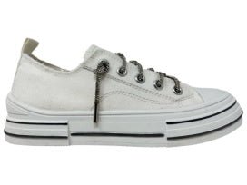 White Aman Tennis Shoes - Boutique Bella Bellashoes