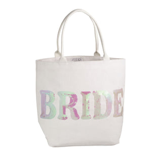 White Bride Sparkle Tote - Boutique Bella BellaTote Bag