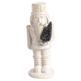 White Ceramic Nutcracker - Boutique Bella BellaNutcracker