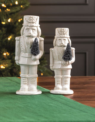 White Ceramic Nutcracker - Boutique Bella BellaNutcracker