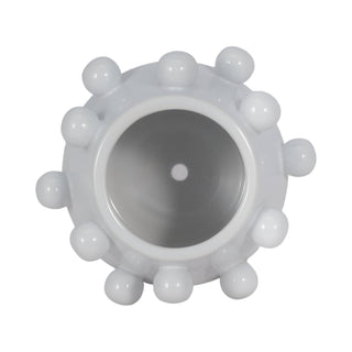 White Ceramic Tapered Bubble, 8 in. - Boutique Bella Bellaplanter
