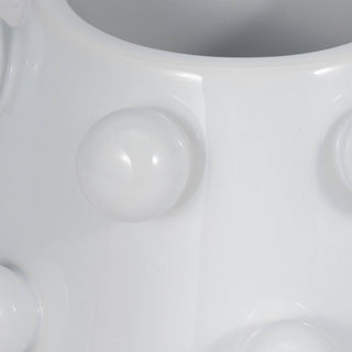 White Ceramic Tapered Bubble, 8 in. - Boutique Bella Bellaplanter
