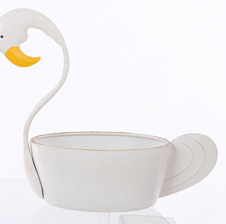 White Flamingo Container - Boutique Bella Bellaplanter