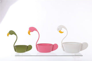 White Flamingo Container - Boutique Bella Bellaplanter