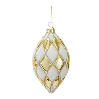 White & Gold Ornament - Boutique Bella BellaOrnaments