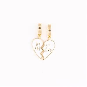 White Heart Friends Luxe Charm - Boutique Bella Bellaluxe charm