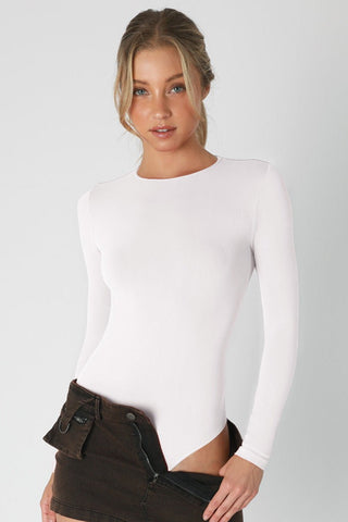 White High Neck Bodysuit - Boutique Bella Bellabodysuit