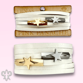 White leather magnetic bracelet, last call - Boutique Bella BellaBracelets