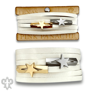 White leather magnetic bracelet, last call - Boutique Bella BellaBracelets