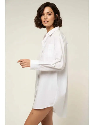 White Poplin Shirt - Boutique Bella Bellashirt