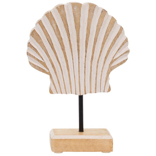 Whitewash Scallop Shell Small - Boutique Bella Belladecor