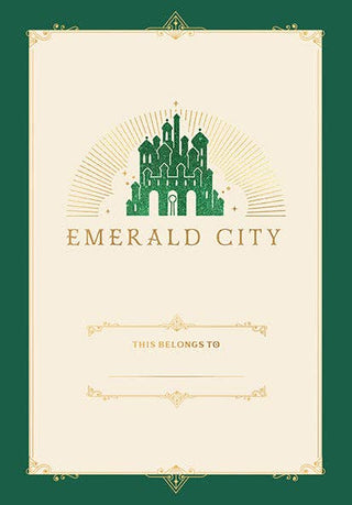 Wicked: Emerald City Journal with Ribbon Charm - Boutique Bella BellaJournal