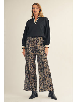 Wide Legged Leopard - Boutique Bella BellaPants