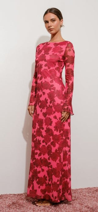 Wild Rose Romance Maxi - Boutique Bella BellaDress